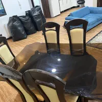 مبل و میز ناهار خوری ۶ نفره|مبلمان خانگی و میز عسلی|ماهدشت, |دیوار