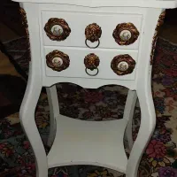 میز تلفن چوبی