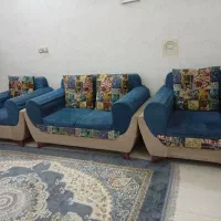 مبل آبی4نفره