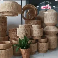 آموزش و فروش لوستر های حصیری مکرومه رافیا