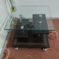 مبلِ چرمِ هفت نفره با میز جلو مبلی و عسلی|مبلمان خانگی و میز عسلی|تکاب, |دیوار