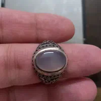انگشتر عقیق یمنی سوسنی و پرتقالی