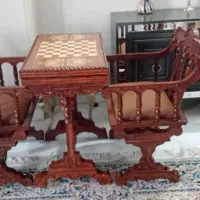 میز و صندلی تخته و شطرنج