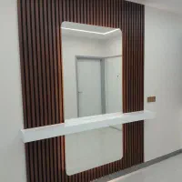 آینه نیم دایره همراه نور ابعاد سفارشی|آینه|بابل, |دیوار