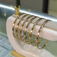 النگو آینه ای تخت سایز1 و 2 دسطه دوم|جواهرات|ایلام, |دیوار