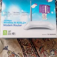مودم adsl tplink w8901n تک آنتن|مودم و تجهیزات شبکه|گنبد کاووس, |دیوار