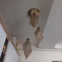 لوستر حال مربع|لوستر و چراغ آویز|آستانه اشرفیه, |دیوار