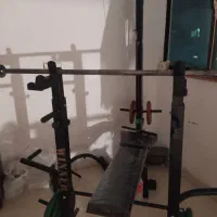دستگاه بدنسازی 52 کاره با هالتر بزرگ