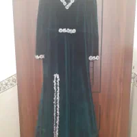 عروسکی  کارشده  پیراهن بلند  سایز ۴۲تا۴۶