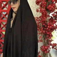 چادر مشکی عربی جده نگیندار کرپ (خرید از تولیدی)|لباس|مشهد, وحدت|دیوار