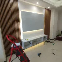 تی وی وال کناف کاری قابندی رنگ برچسب کاغذدیواری