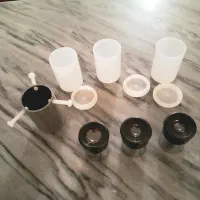 سه عدد چشمی تلسکوپ با مبدل کلاً دو تومن