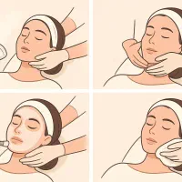 مدل برای فشیال و پاک سازی پوست