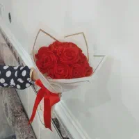 دسته گل روبانی|گل مصنوعی|برازجان, |دیوار