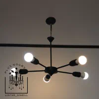 لوستر 5شعله سرپیچ بزرگ