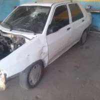 پراید مدل ۹۶ تصادفی ‌کم ضربه موتور گیربکس سالم