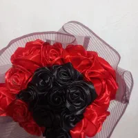 گل رز با روبان|گل مصنوعی|همدان, |دیوار