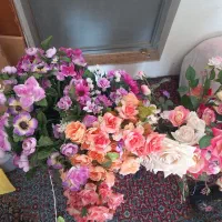 گل مصنوعی با گلدان|گل مصنوعی|زنجان, |دیوار