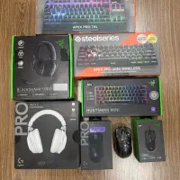 موس کیبورد هدست ریزرrazerلاجیتکlogitech استیل سریز