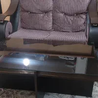 مبل دونفره و میزجلومبلی