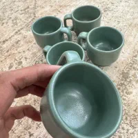 کاپ قهوه خوری و لته و سینی نشکن