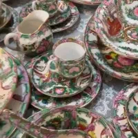 سرویس چینی۱۲نفرگل مرغی کلکسیونی تمام نقاشی غذاخوری|ظروف سرو و پذیرایی|تهران, امیرآباد|دیوار