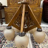 لوستر چوبی