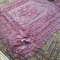 دستک پرده،روتختی،کنارسالنی برنجی|پرده، رانر، رومیزی|مشهد, حجاب (شهرک غرب)|دیوار