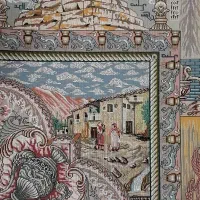 فروش فرش دستبافت آنتیک تک عتیقه کلکسیونی|فرش|شیراز, کاراندیش|دیوار