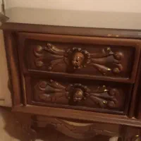 فروش تخت دونفره چوب گردو و محکم