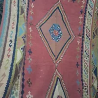 جاجیم وگلیم دست بافت خیلی خیلی قدیمی عتیقه|گلیم، جاجیم، گبه|رباط‌کریم, رباط‌کریم|دیوار