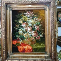 تابلو فرش دستبافت گل مناسب کادو/فروش نقد و اقساط