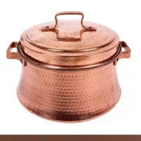 یک عدد قابلمه مسی چکشی ساخت اصفهان وزن زیاد|ظروف پخت‌وپز|زرقان, |دیوار