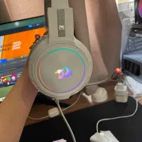 هدفون گیمینگ Redragon white سفید کاملا نو