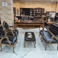 مبل کلاسیک اداری/میز مدیرعامل/ مبل منبتی مدل گرجی|دفتر کار|تبریز, |دیوار