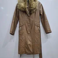 پالتو چرم زنانه دخترانه سالم شیک سایز کوچیک