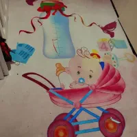 فرش اتاق کودک و اباژور