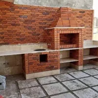 اجرای نمای سنگ و اجر و شومینه|بخاری، هیتر، شومینه|سلمانشهر, |دیوار