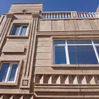 سنگ کاری نماراه پله حیاط کف مغازه سرویس