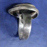 انگشتر نقره زنانه عقیق سیاه قدیمی عیار925|بدلیجات|شیراز, ارم|دیوار