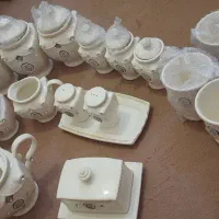 سرویس صبحانه خوری.پیرکس.سینی|ظروف سرو و پذیرایی|شاهین‌شهر, گزبرخوار|دیوار