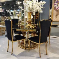 صندلی استیل مدل شاهان / تالاری رستوران