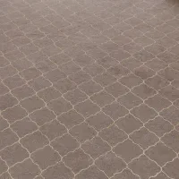 دوعد موکت یک ظریف مصور قهوه‌ای ویک شیری رنگ