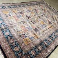 فرش ابریشم ۹ متری نو