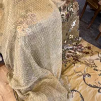 حراج‌پارچه‌ساتن‌ابریشم گلدوزی ترک‌|پرده، رانر، رومیزی|تهران, قلهک|دیوار