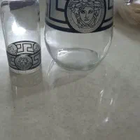پارچ و لیوان سرویس چینی ۱۸ نفره کلمن سفالی دکوری