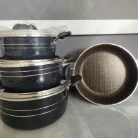 سرویس 7پارچه گرانیتی طرح چدن داخلش زنبوری