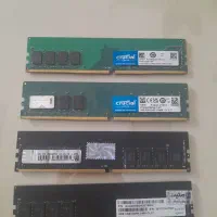 رم ddr4 در حجم مختلف ۴ ، ۸ ، ۱۶ گیگ