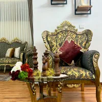 مبل استیل سلطنتی طرح صدف ۹ نفره مناسب جهیزیه