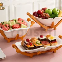 انواع کارهای کادویی شیک پذیرایی چینی زیر چوب